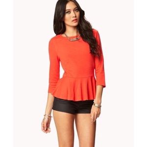 F21 Peplum Top ✨